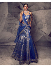Archana Kochhar - The Anant Blue Corset Lehenga